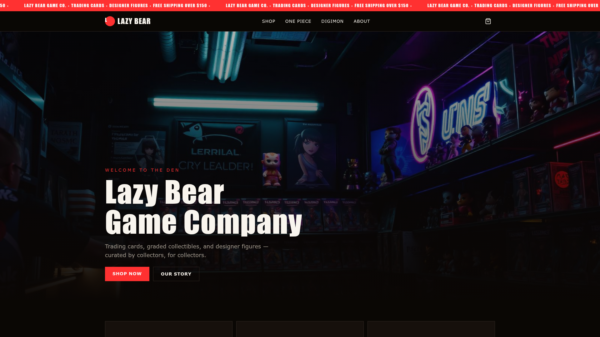 LAZY BEAR 網站預覽